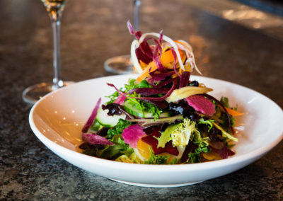 Colorful salad on a plate